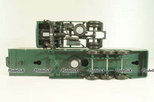 Mercedes-Benz SK 1850 LS tractor with semi-trailer tank "After Eight" 1994, green, 313,  NZG 1:43