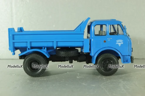 Маз-503А грузовик с самосвальным кузовом 1975 с доработками, синий, Н758, Наш Автопром 1:43