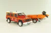 Land Rover Defender with boat on trailer SDIS Indre, Sapeurs-Pompiers №12, Altaya 1:43
