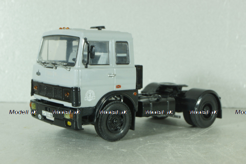 Маз-54323 тягач 1988г, серый, конверсия шасси - АвтоИстория, кабина НАП 1:43