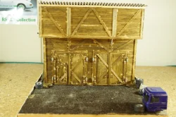 Гараж для грузовых авто с освещением, Garage Models 1:43