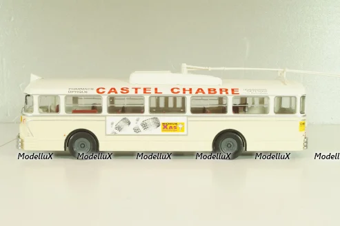 Chausson Vbc-Apurmtt Trolleybus Filobus France 1963, beige, AUTOBUS DAL MONDO №110, Hachette 1:43