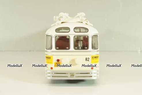 Chausson Vbc-Apurmtt Trolleybus Filobus France 1963, beige, AUTOBUS DAL MONDO №110, Hachette 1:43
