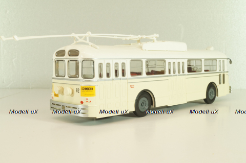 Chausson Vbc-Apurmtt Trolleybus Filobus France 1963, beige, AUTOBUS DAL MONDO №110, Hachette 1:43