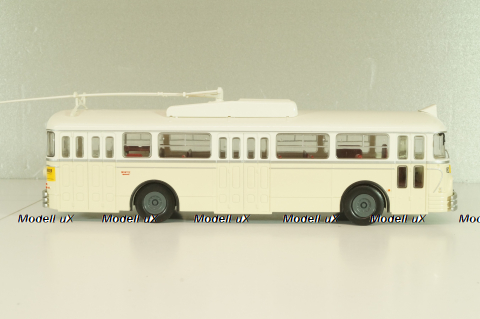 Chausson Vbc-Apurmtt Trolleybus Filobus France 1963, beige, AUTOBUS DAL MONDO №110, Hachette 1:43