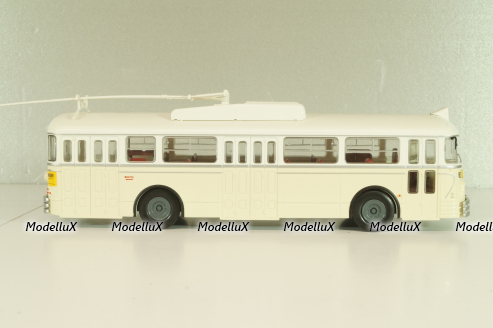 Chausson Vbc-Apurmtt Trolleybus Filobus France 1963, beige, AUTOBUS DAL MONDO №110, Hachette 1:43
