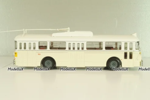 Chausson Vbc-Apurmtt Trolleybus Filobus France 1963, beige, AUTOBUS DAL MONDO №110, Hachette 1:43
