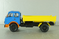 Маз-5111 грузовик с самосвальным кузовом с 3-х стр. разгрузкой 1977, синий/желтый, Н978, Наш Автопром 1:43