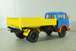 Маз-5111 грузовик с самосвальным кузовом с 3-х стр. разгрузкой 1977, синий/желтый, Н978, Наш Автопром 1:43