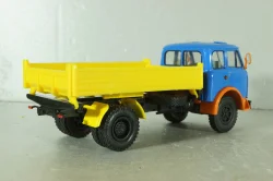 Маз-5111 грузовик с самосвальным кузовом с 3-х стр. разгрузкой 1977, синий/желтый, Н978, Наш Автопром 1:43
