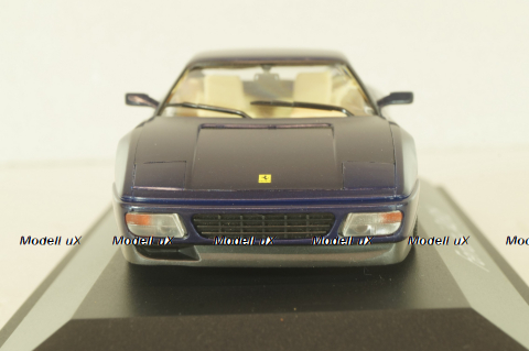 Ferrari 348 tb coupe 1989, dark matt blue, 010115, Herpa 1:43