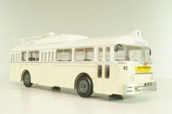 Chausson Vbc-Apurmtt Trolleybus Filobus France 1963, beige, AUTOBUS DAL MONDO №110, Hachette 1:43 Дефект!