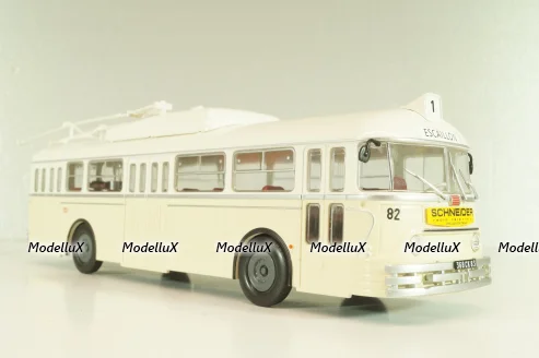 Chausson Vbc-Apurmtt Trolleybus Filobus France 1963, beige, AUTOBUS DAL MONDO №110, Hachette 1:43