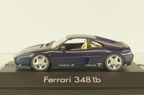 Ferrari 348 tb coupe 1989, dark matt blue, 010115, Herpa 1:43
