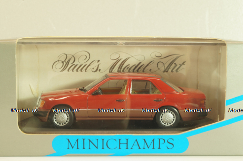 Mercedes-Benz 230 E (W124) 1984, red, 3203, Minichamps 1:43