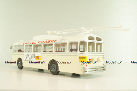 Chausson Vbc-Apurmtt Trolleybus Filobus France 1963, beige, AUTOBUS DAL MONDO №110, Hachette 1:43