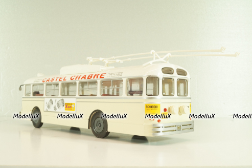 Chausson Vbc-Apurmtt Trolleybus Filobus France 1963, beige, AUTOBUS DAL MONDO №110, Hachette 1:43