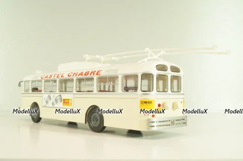 Chausson Vbc-Apurmtt Trolleybus Filobus France 1963, beige, AUTOBUS DAL MONDO №110, Hachette 1:43