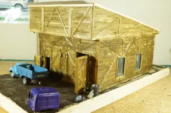 Гараж для грузовых авто с освещением, Garage Models 1:43
