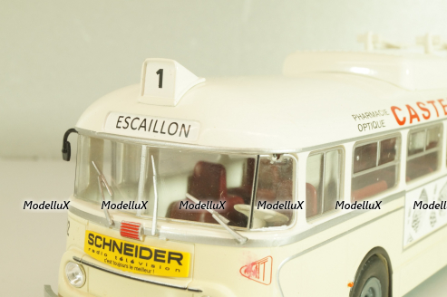 Chausson Vbc-Apurmtt Trolleybus Filobus France 1963, beige, AUTOBUS DAL MONDO №110, Hachette 1:43 Дефект!
