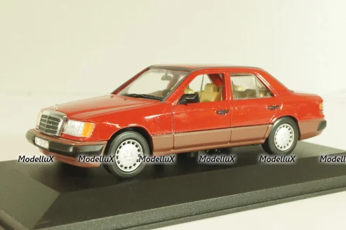 Mercedes-Benz 230 E (W124) 1984, red, 3203, Minichamps 1:43