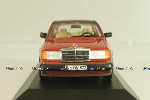 Mercedes-Benz 230 E (W124) 1984, red, 3203, Minichamps 1:43