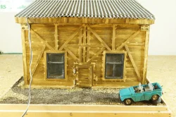 Гараж для грузовых авто с освещением, Garage Models 1:43