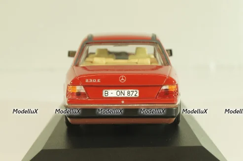 Mercedes-Benz 230 E (W124) 1984, red, 3203, Minichamps 1:43