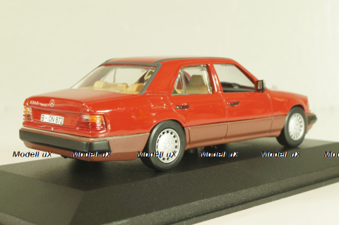 Mercedes-Benz 230 E (W124) 1984, red, 3203, Minichamps 1:43