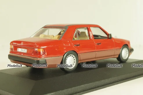 Mercedes-Benz 230 E (W124) 1984, red, 3203, Minichamps 1:43