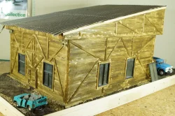 Гараж для грузовых авто с освещением, Garage Models 1:43