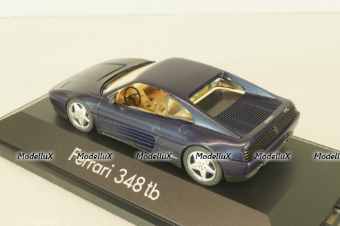 Ferrari 348 tb coupe 1989, dark matt blue, 010115, Herpa 1:43