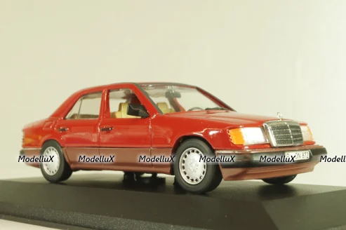 Mercedes-Benz 230 E (W124) 1984, red, 3203, Minichamps 1:43