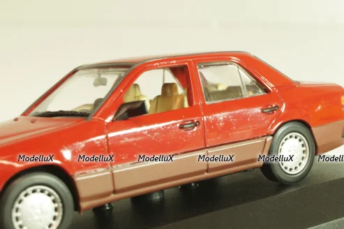 Mercedes-Benz 230 E (W124) 1984, red, 3203, Minichamps 1:43
