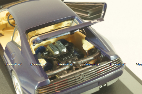 Ferrari 348 tb coupe 1989, dark matt blue, 010115, Herpa 1:43