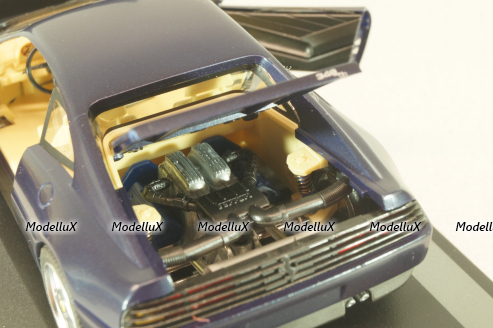 Ferrari 348 tb coupe 1989, dark matt blue, 010115, Herpa 1:43