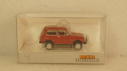 ВАЗ-2121 Lada Niva red with bull bar, BRE27240, Brekina 1:87