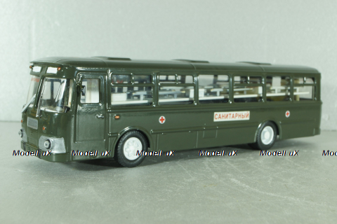 Лиаз-677 автобус медицинский, хаки, Modimio (Конверсия) 1:43