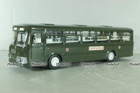 Лиаз-677 автобус медицинский, хаки, Modimio (Конверсия) 1:43