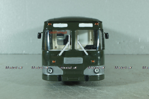 Лиаз-677 автобус медицинский, хаки, Modimio (Конверсия) 1:43
