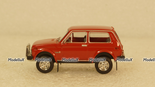 ВАЗ-2121 Lada Niva red with bull bar, BRE27240, Brekina 1:87