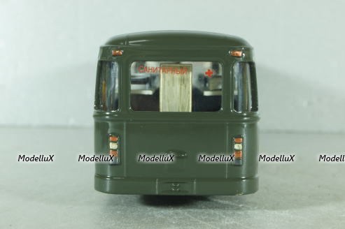 Лиаз-677 автобус медицинский, хаки, Modimio (Конверсия) 1:43