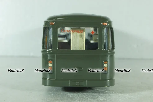 Лиаз-677 автобус медицинский, хаки, Modimio (Конверсия) 1:43