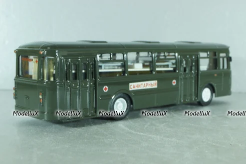 Лиаз-677 автобус медицинский, хаки, Modimio (Конверсия) 1:43
