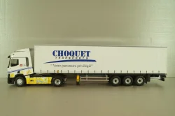 Renault T480 with semi-trailer "Choquet" 2021, white, 118161, Eligor 1:43