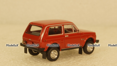 ВАЗ-2121 Lada Niva red with bull bar, BRE27240, Brekina 1:87