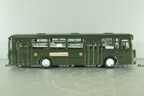 Лиаз-677 автобус медицинский, хаки, Modimio (Конверсия) 1:43