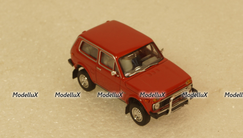 ВАЗ-2121 Lada Niva red with bull bar, BRE27240, Brekina 1:87
