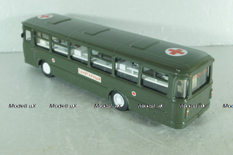 Лиаз-677 автобус медицинский, хаки, Modimio (Конверсия) 1:43