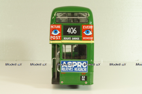AEC Regent III RT 1947 Regent, bus, green, AUTOBUS DAL MONDO №87, Hachette 1:43 Дефект!
